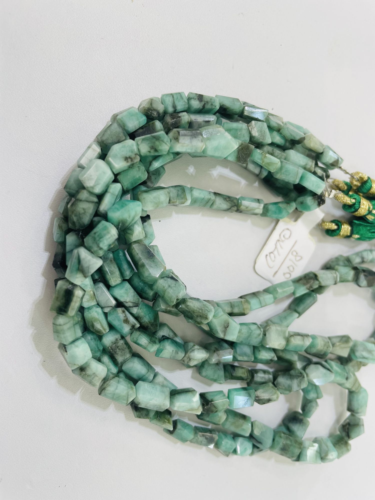 Shaded Emerald Nugget Faceted
