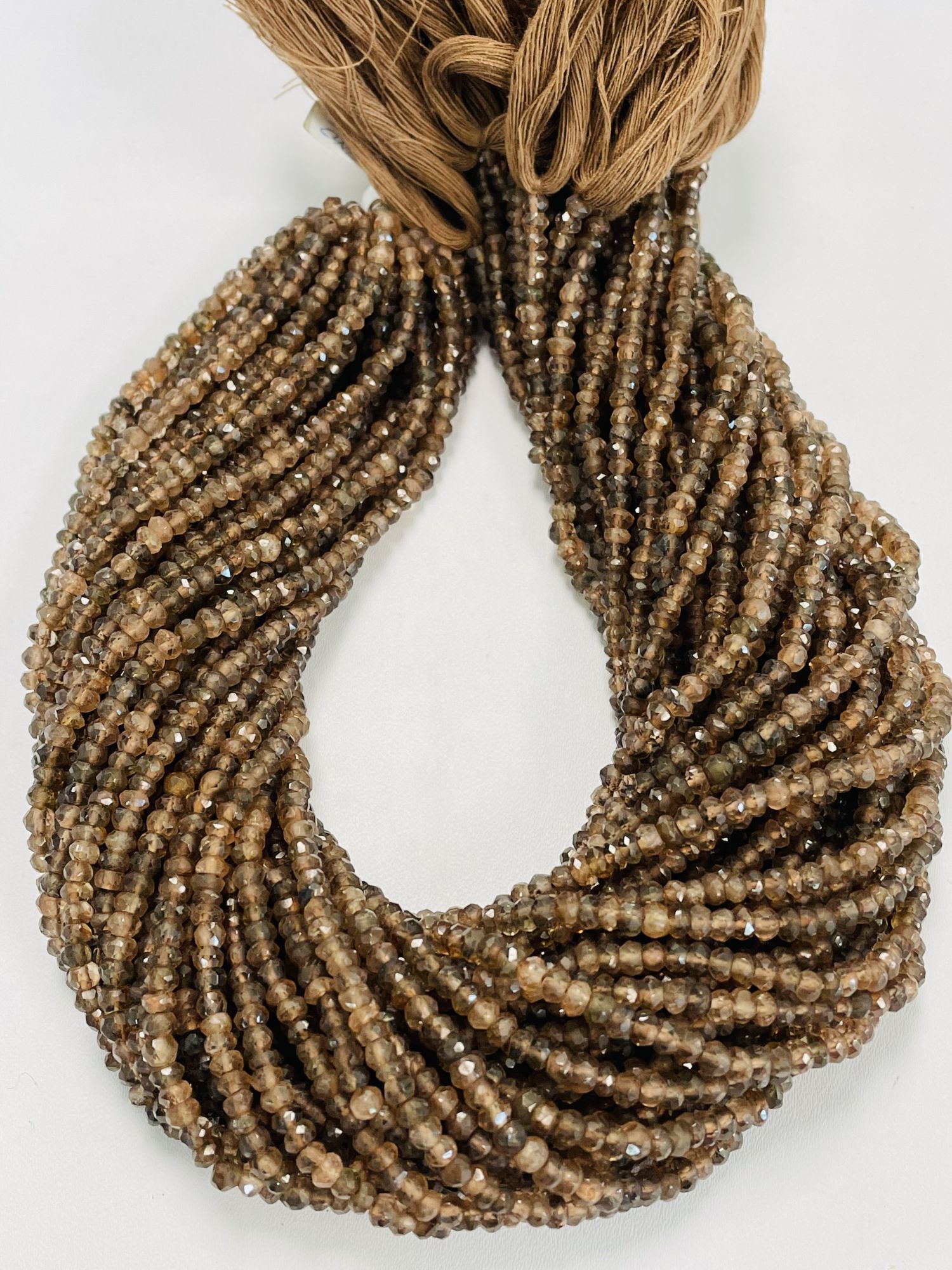 Andalusite Rondelle Faceted