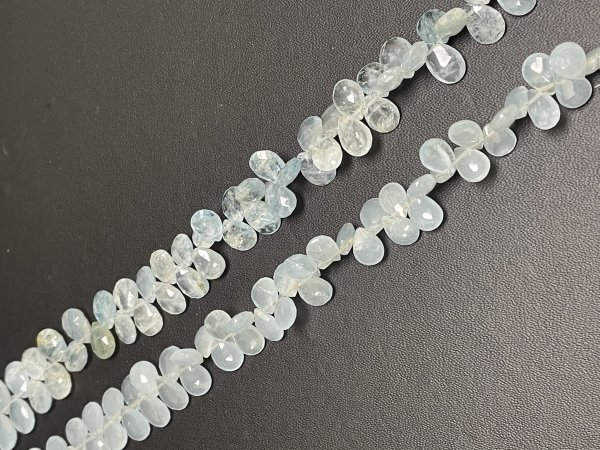 Aquamarine Pear Faceted