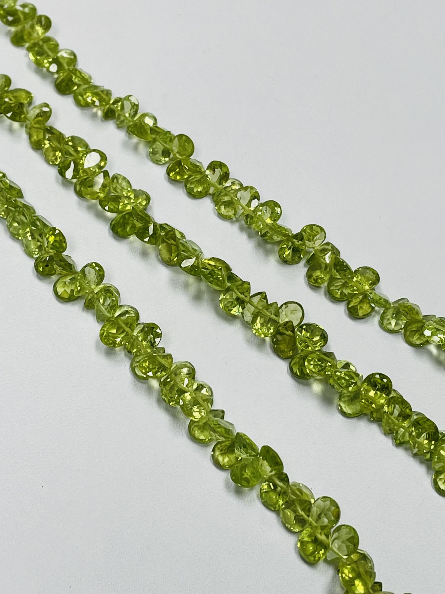 Peridot Pear Faceted Gemstone