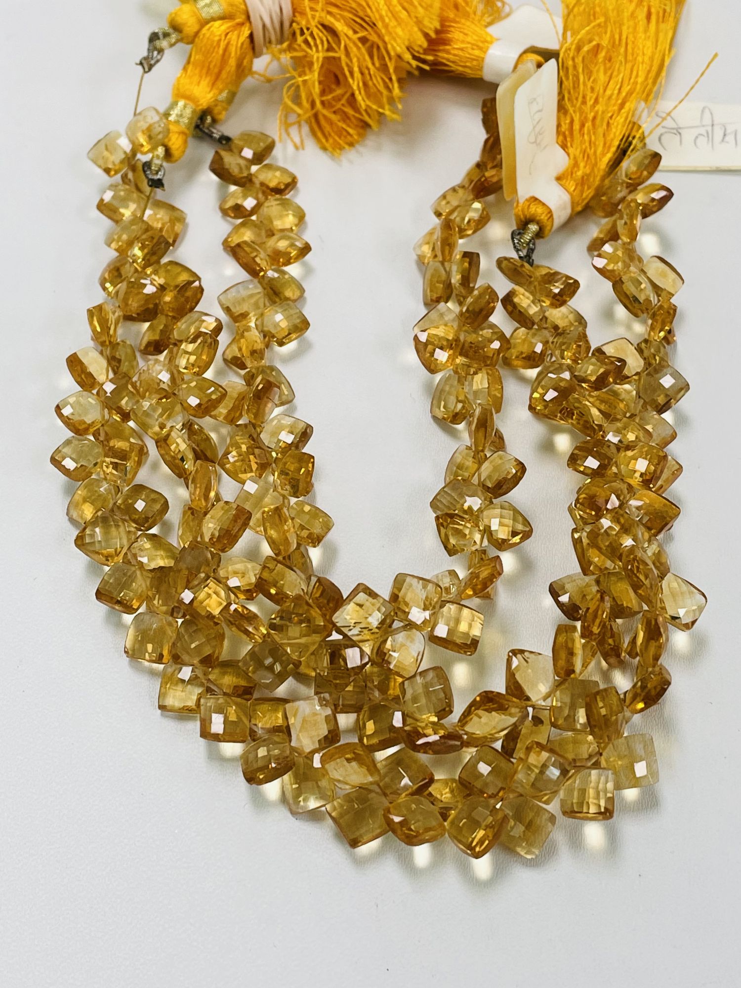 Citrine Cushion Faceted