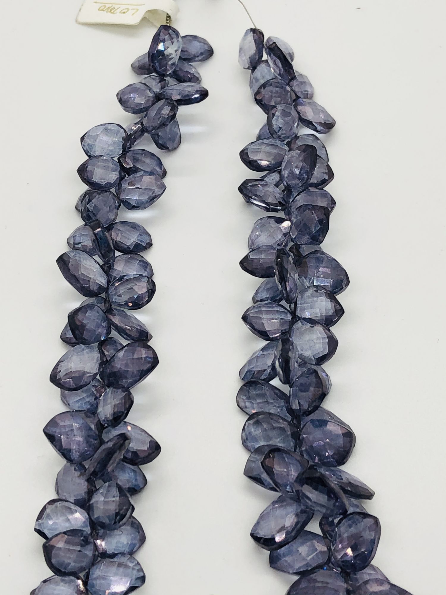 Blue Mystic Quartz Leaf Shape Faceted