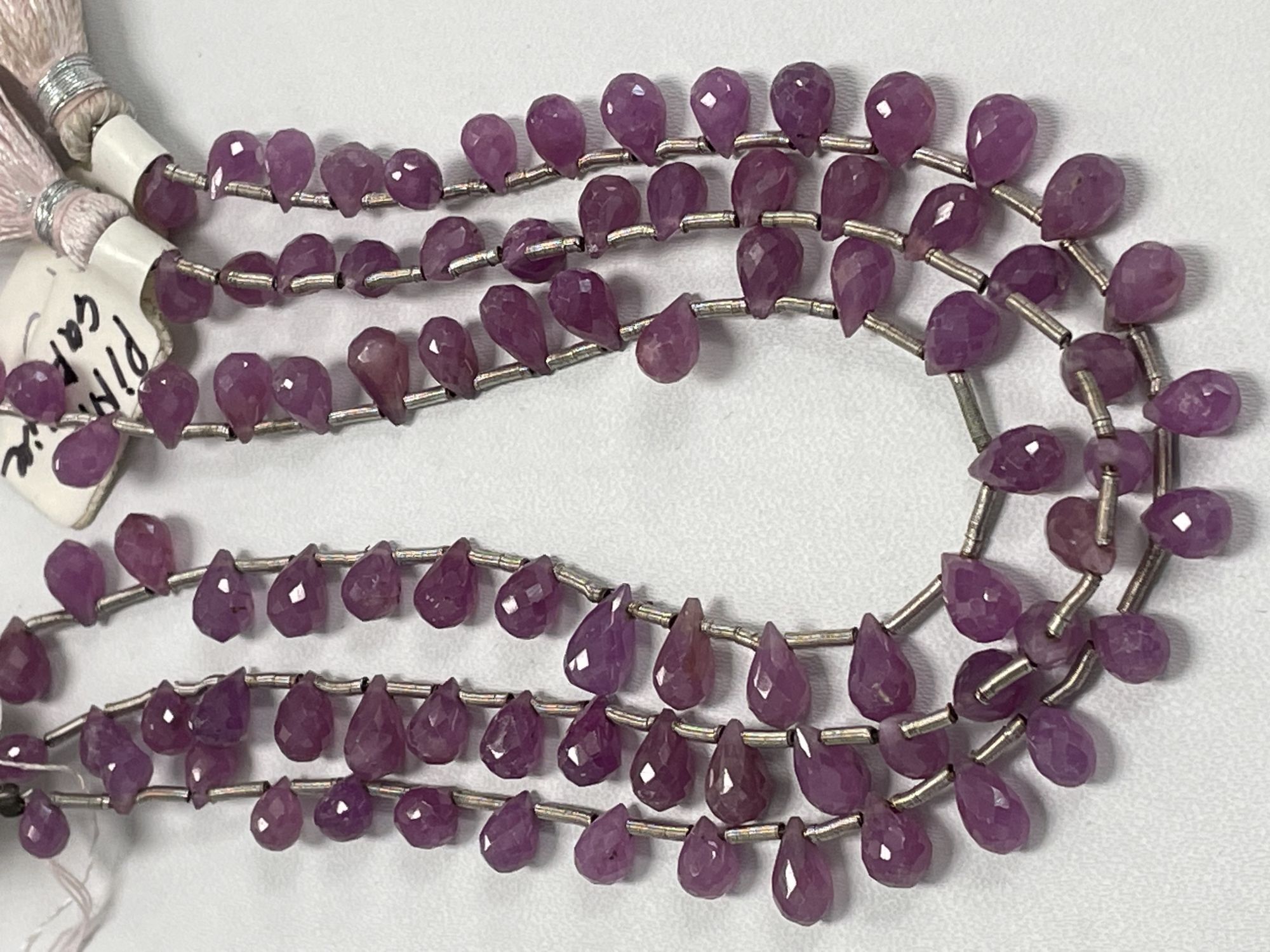 Multi Color Sapphire Drop Faceted