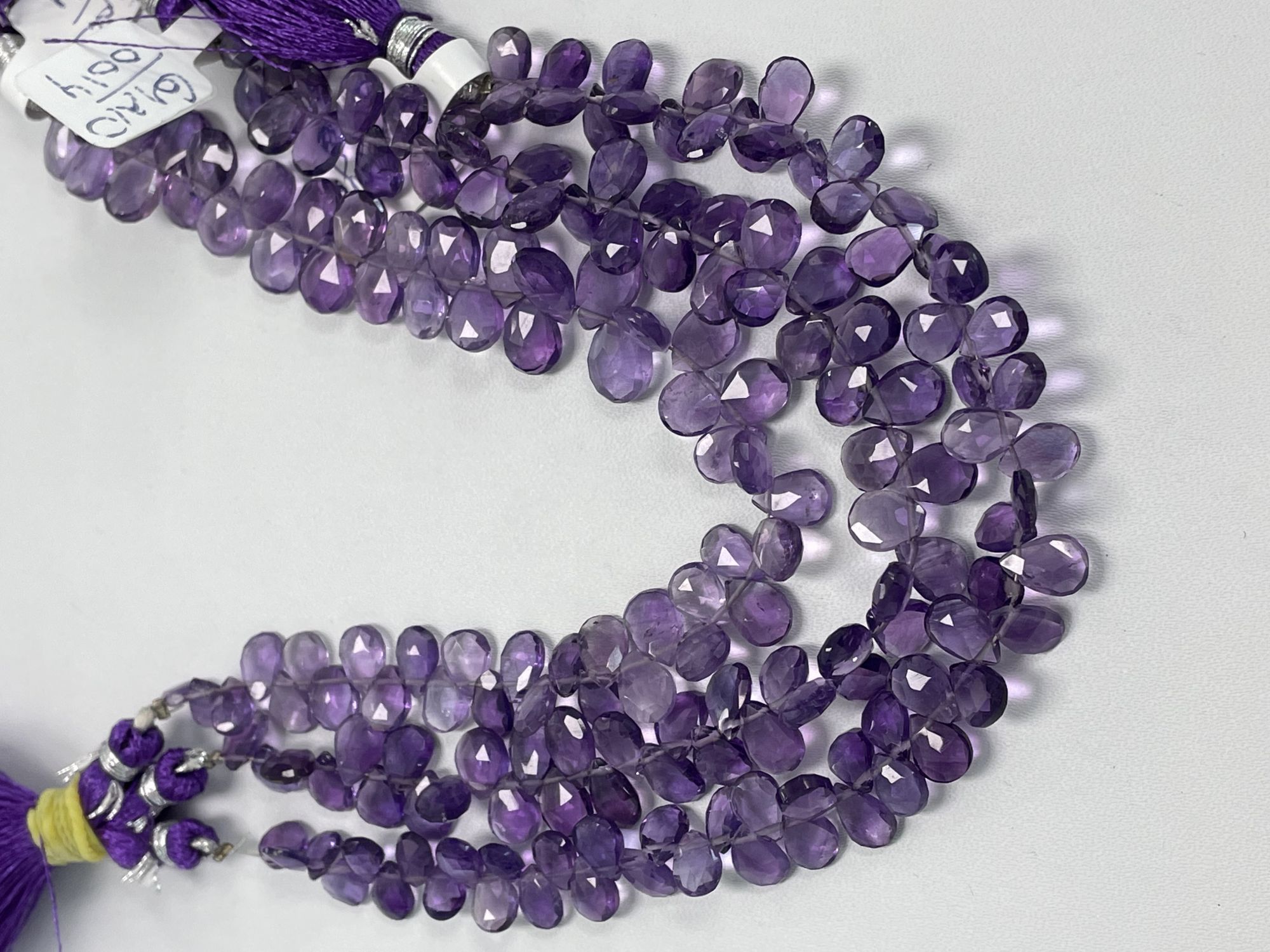 Purple Amethyst Pear Faceted