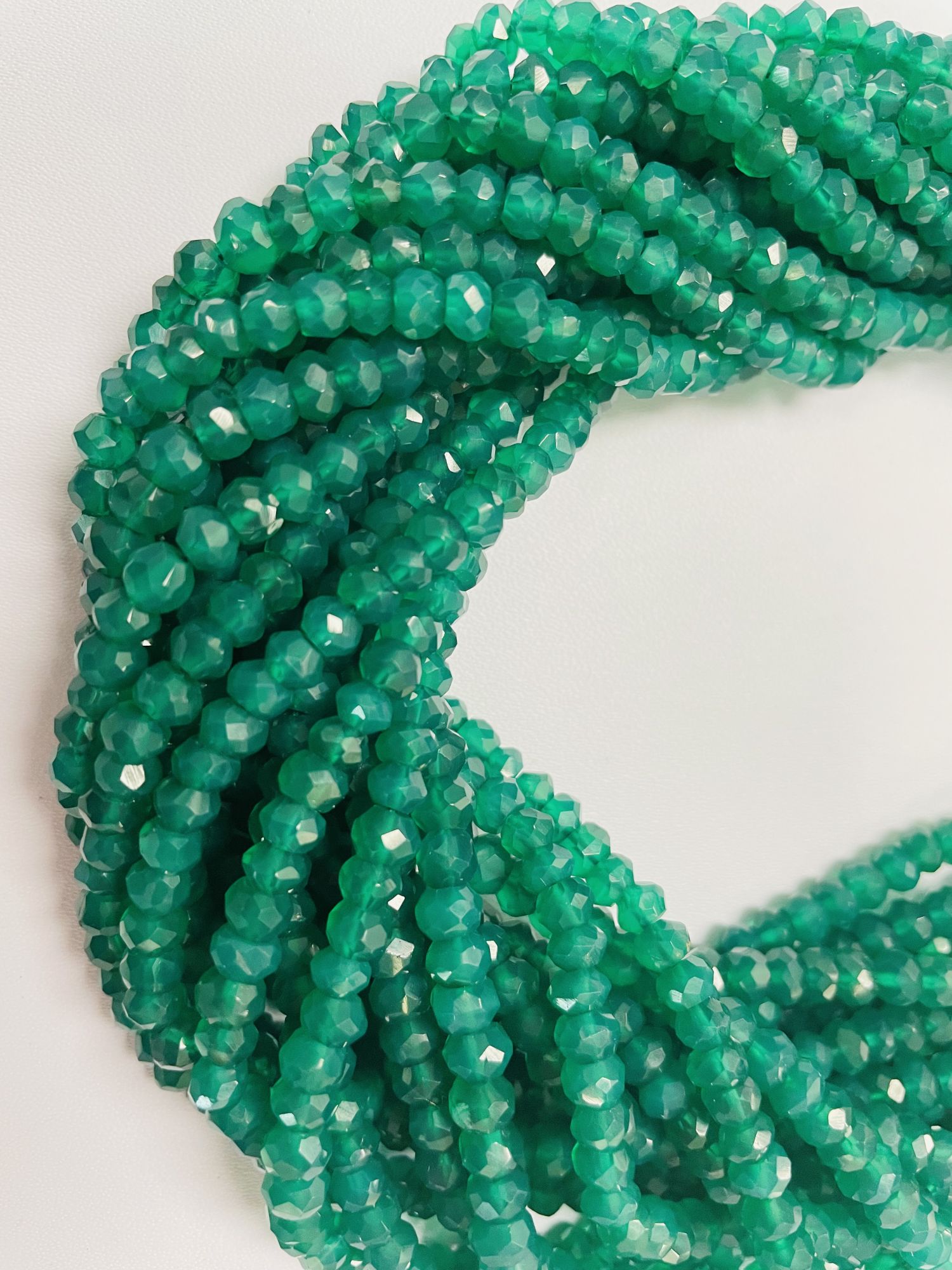 Onyx Rondelle Faceted