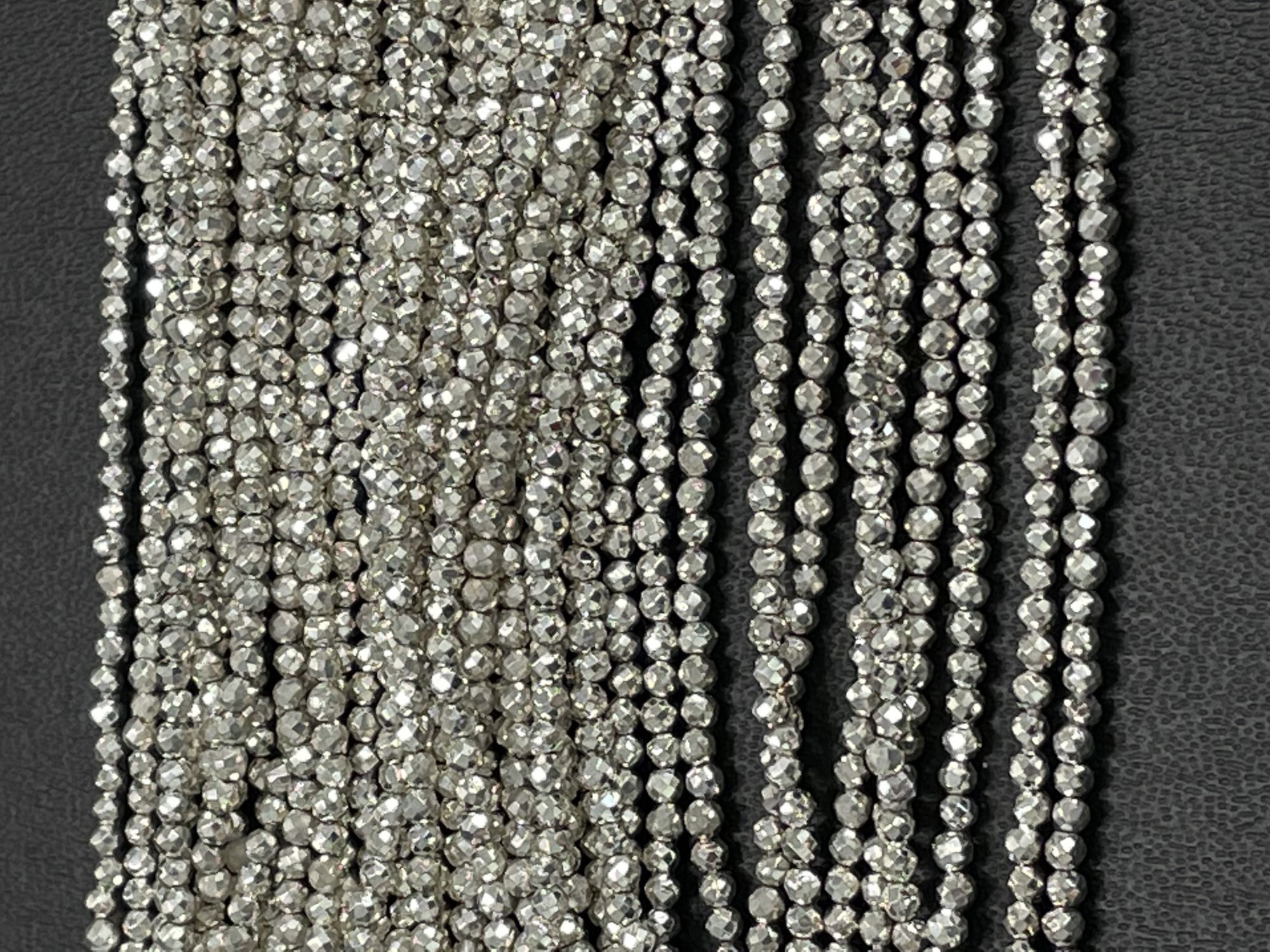 Pyrite Rondelle Faceted