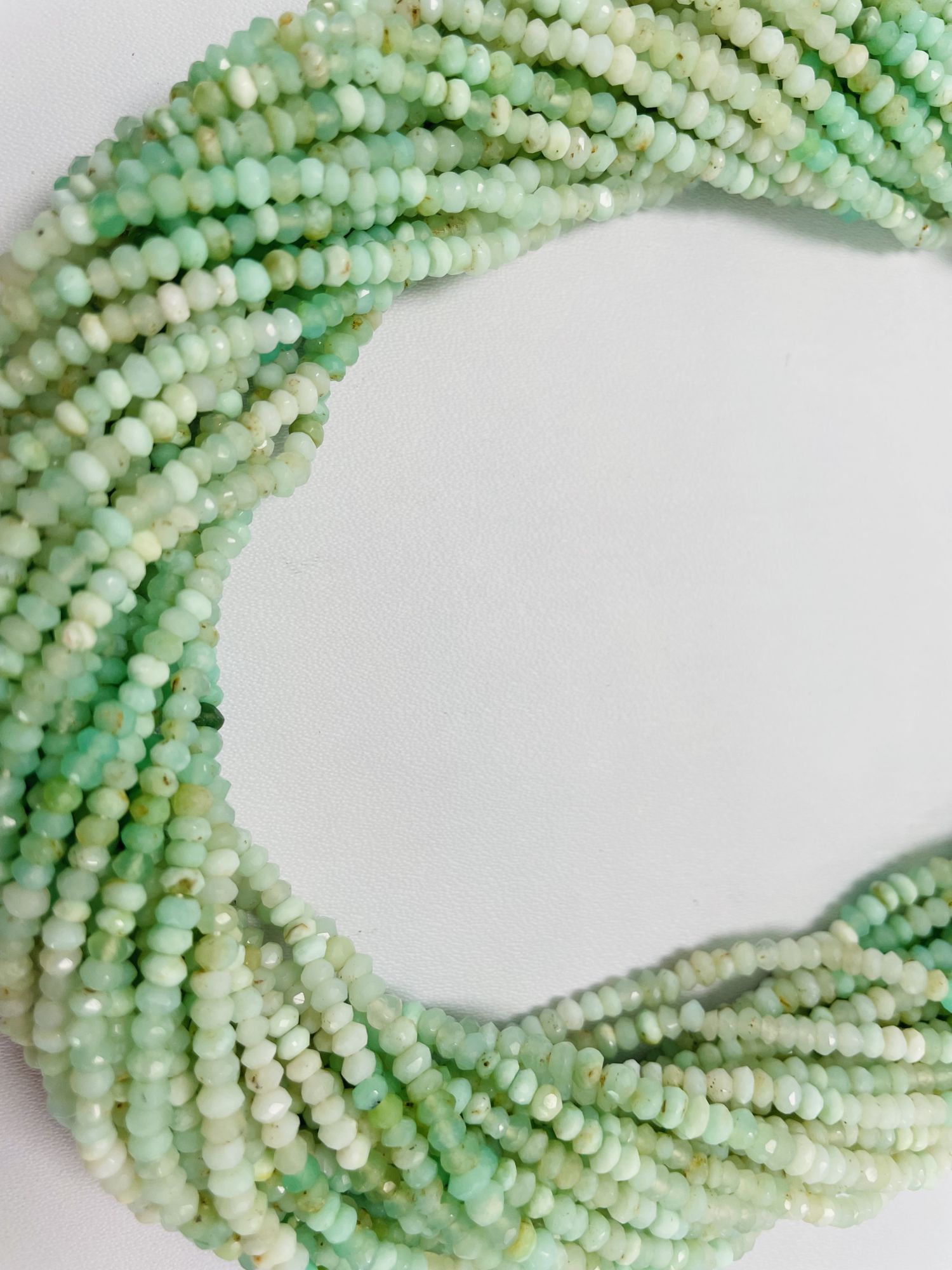 Shaded Opal Rondelle Faceted