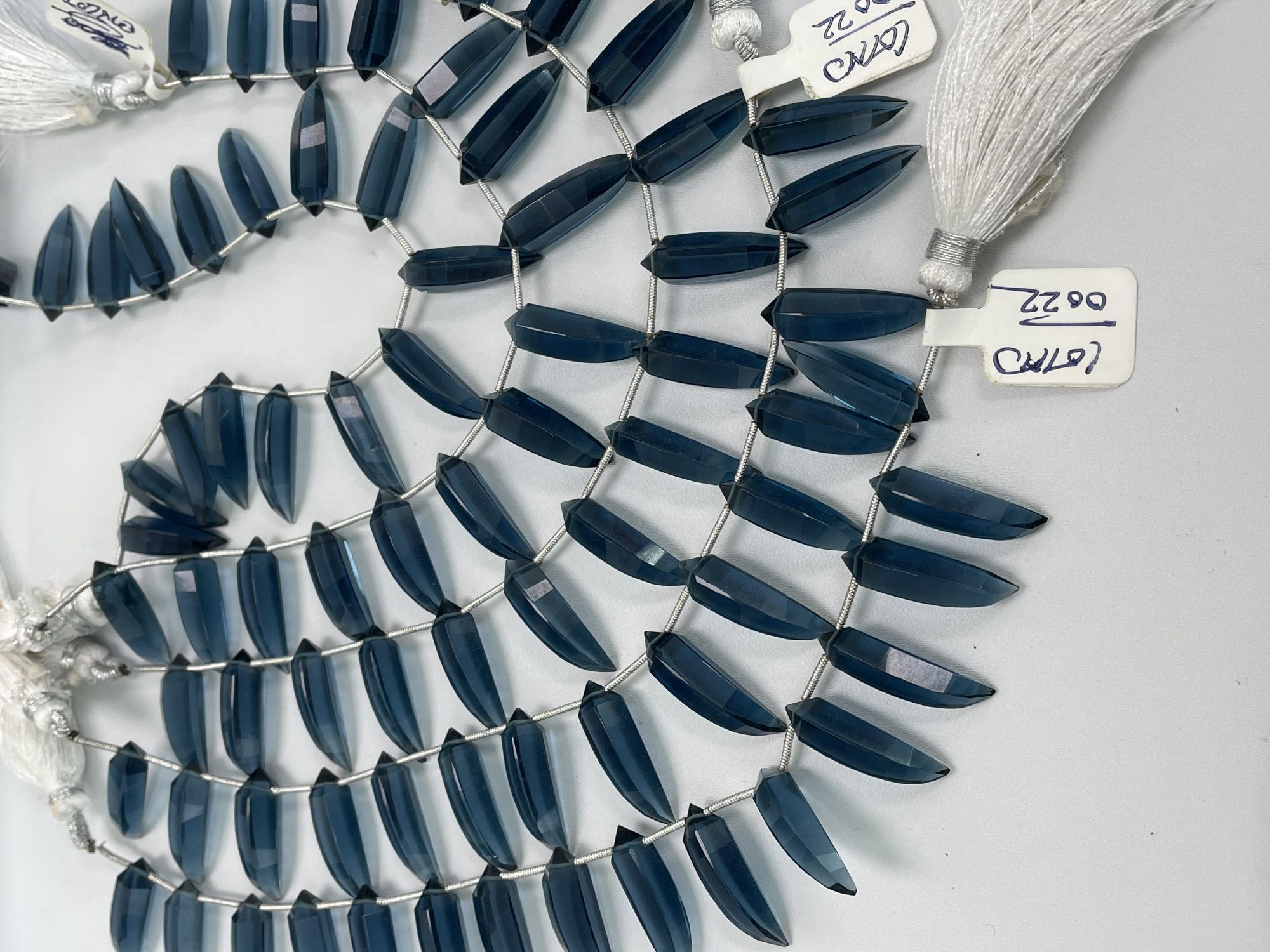 Midnight Blue Hydro Quartz Okra Faceted