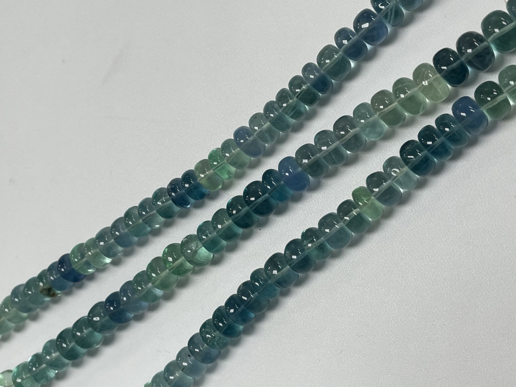 Fluorite Rondelle Smooth