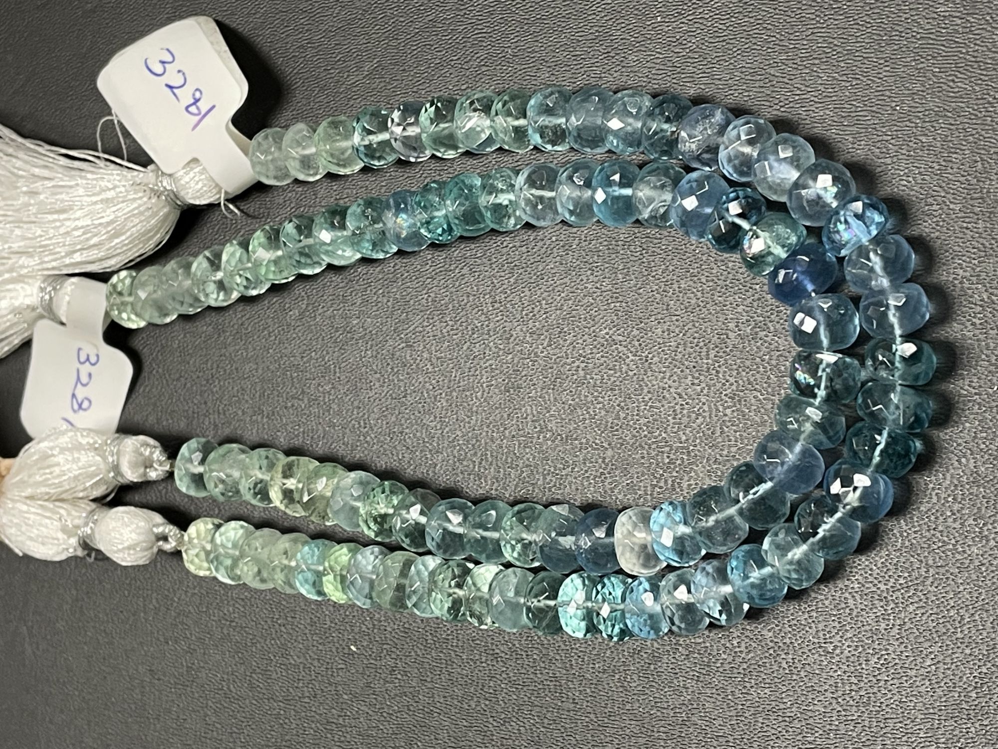 Fluorite Rondelle Faceted