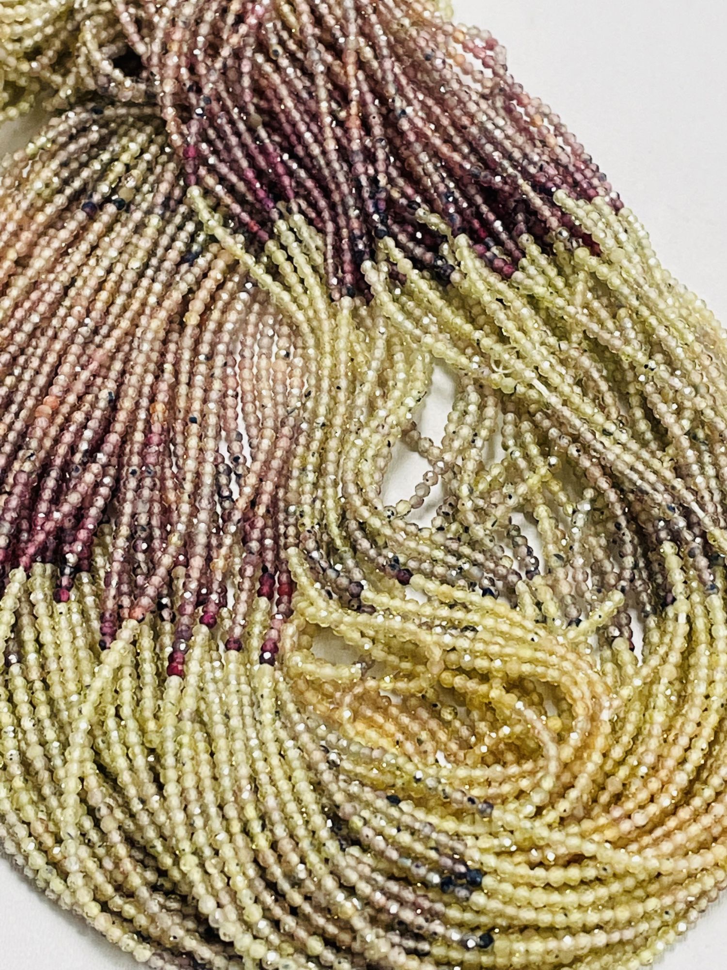 Multi Color Sapphire Rondelle Faceted