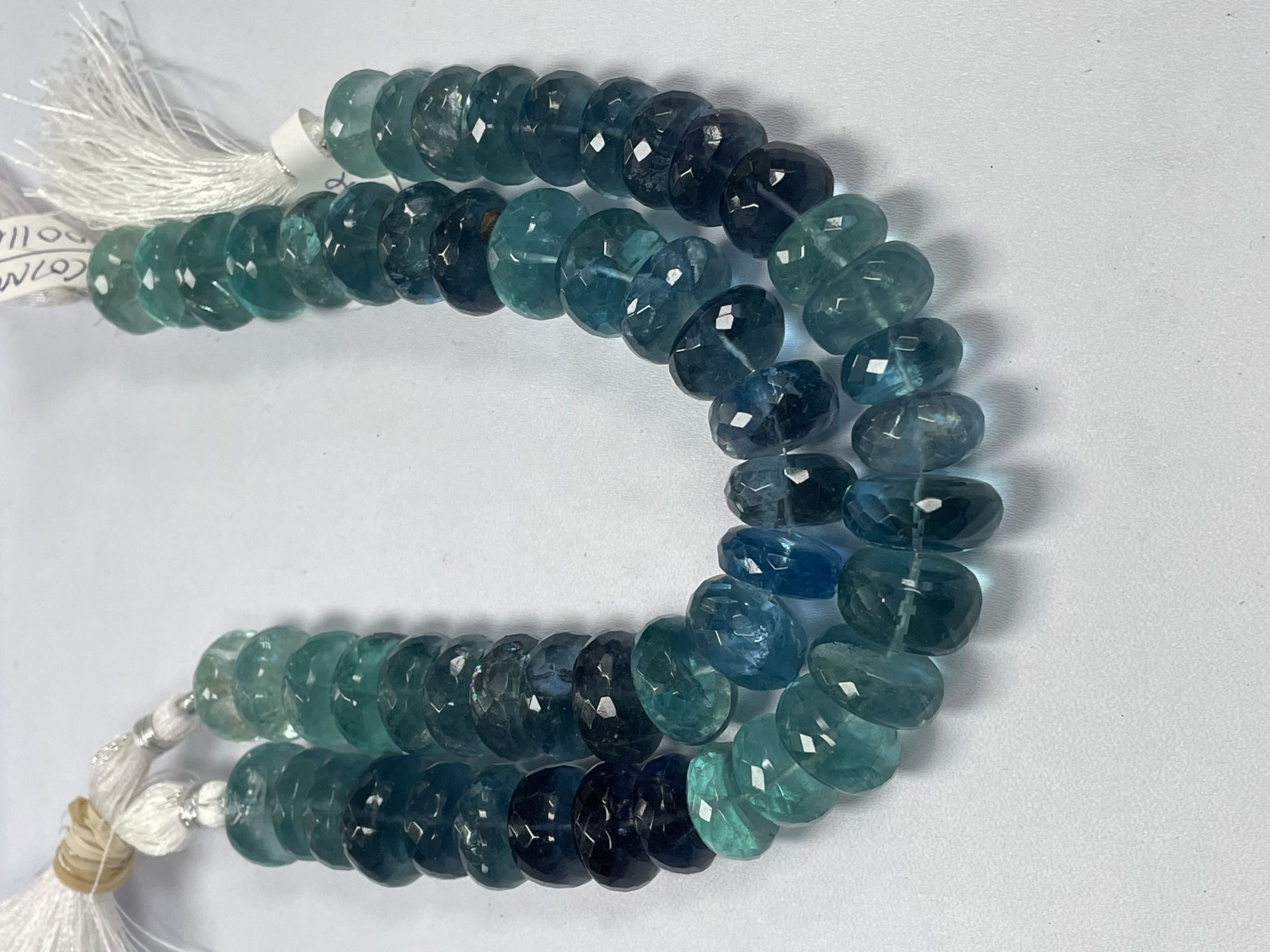 Fluorite Rondelles Faceted