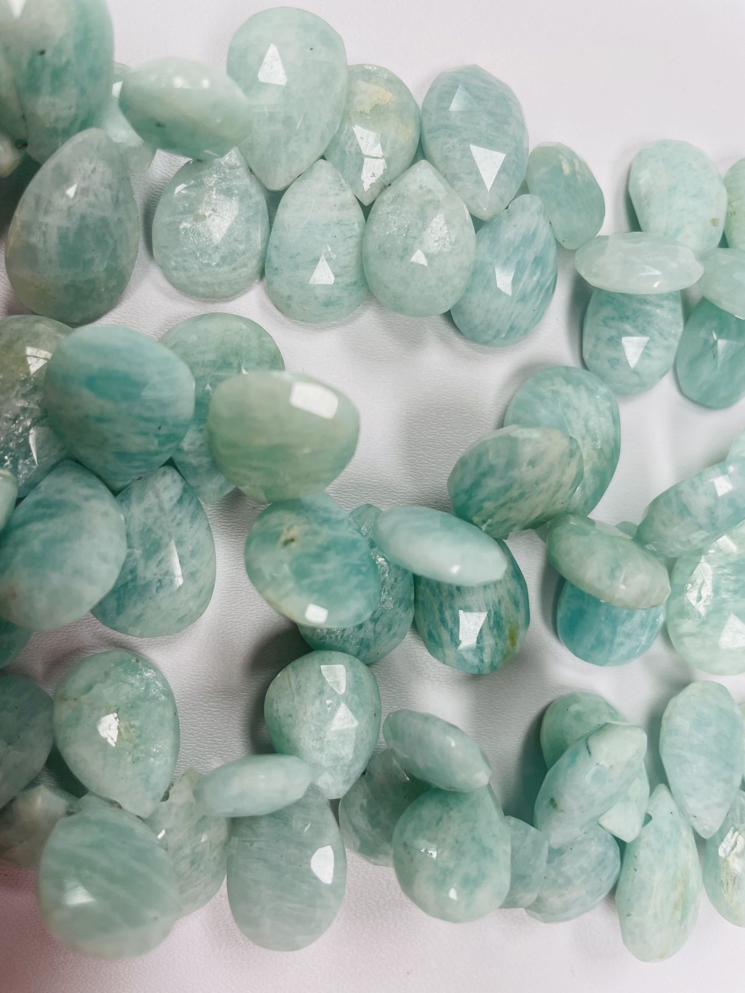 Amazonite Pears Faceted