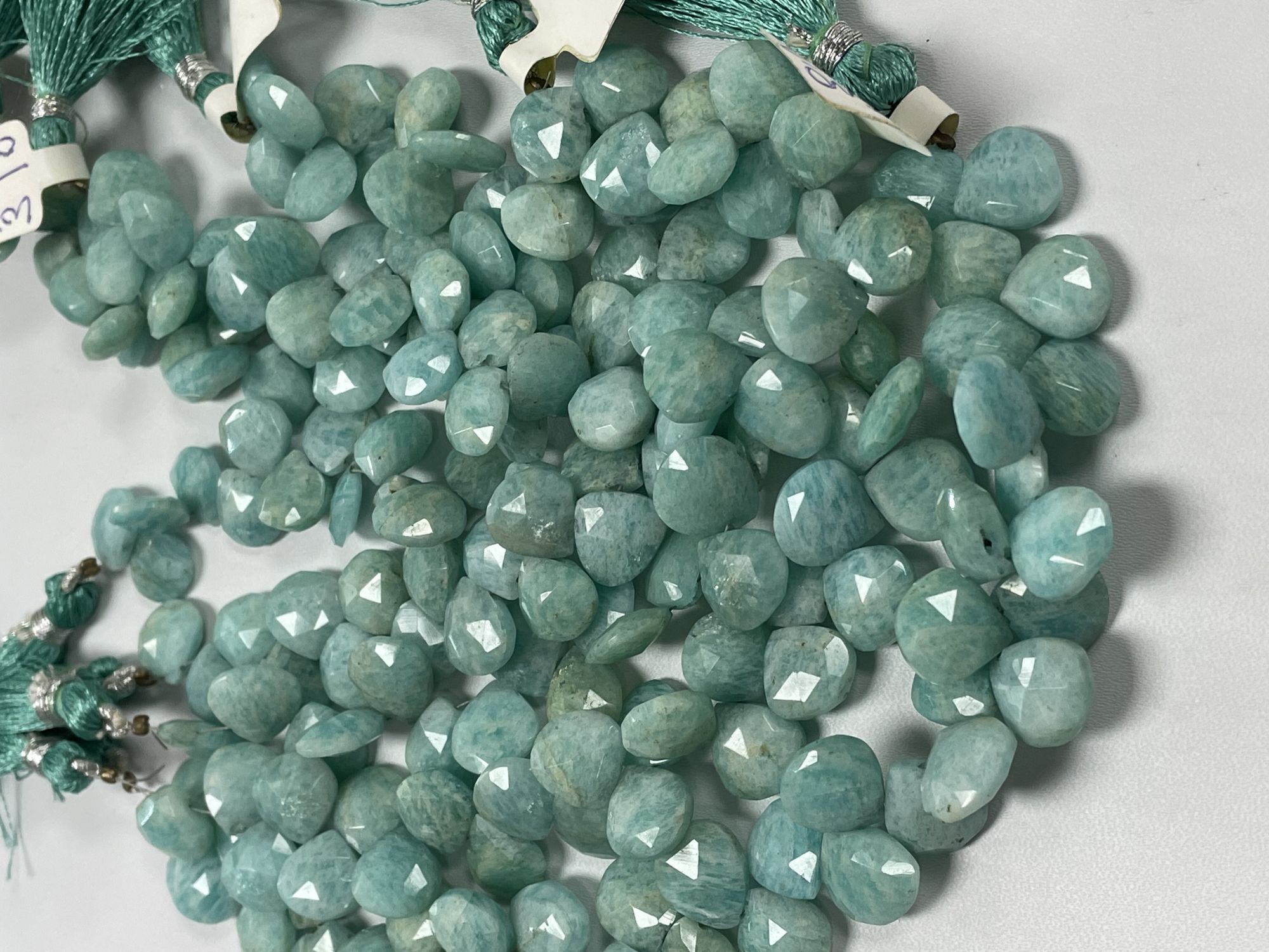 Amazonite Heart Faceted