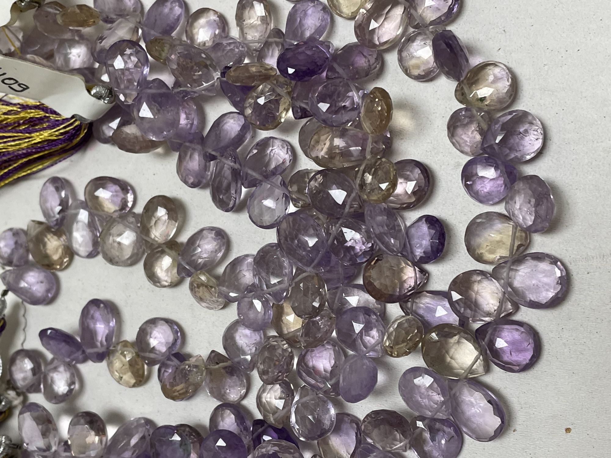 Ametrine Pear Faceted