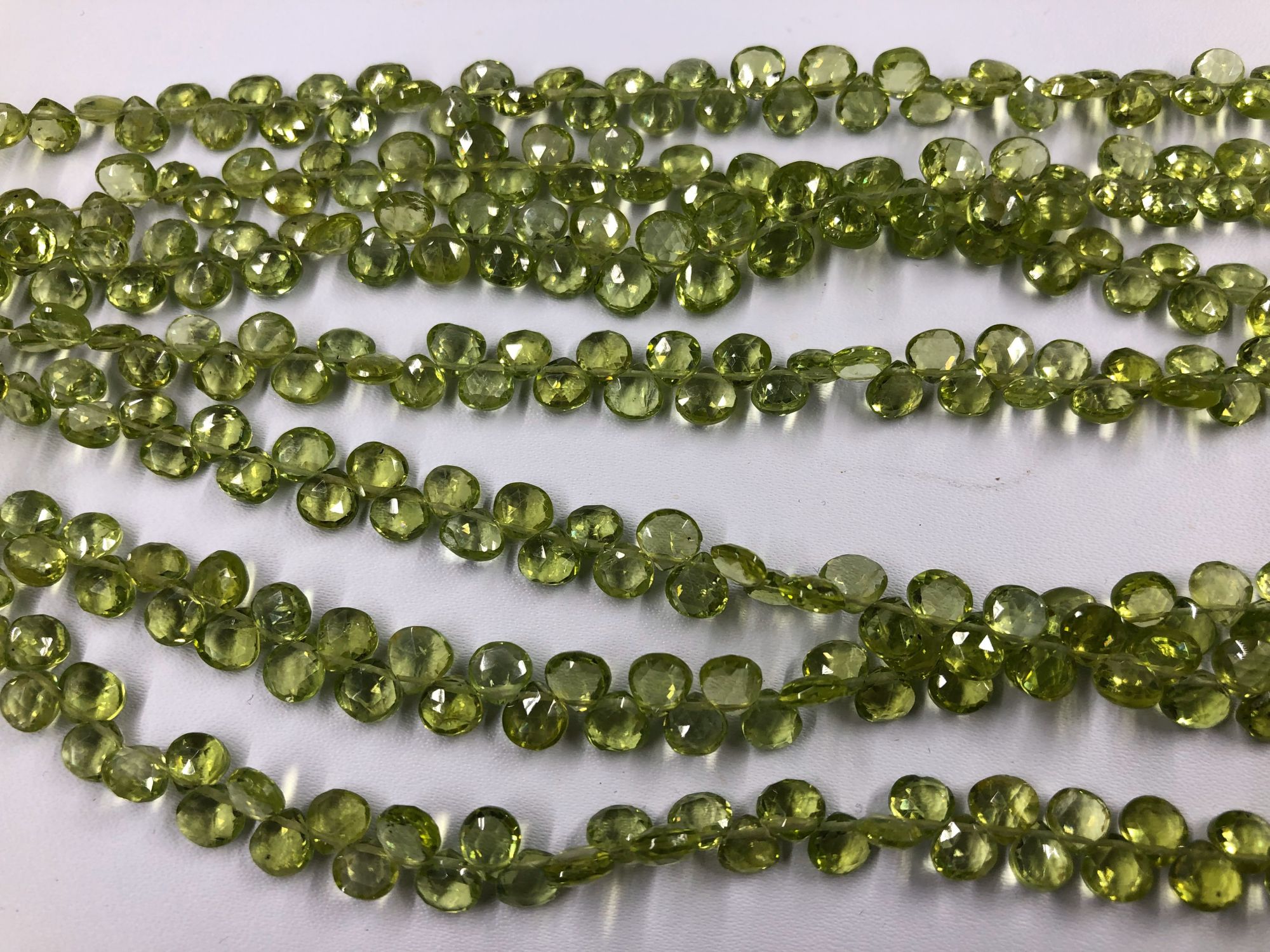 Peridot Heart Faceted