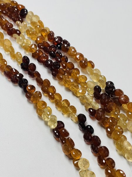 Shaded Hessonite Garnet Onions