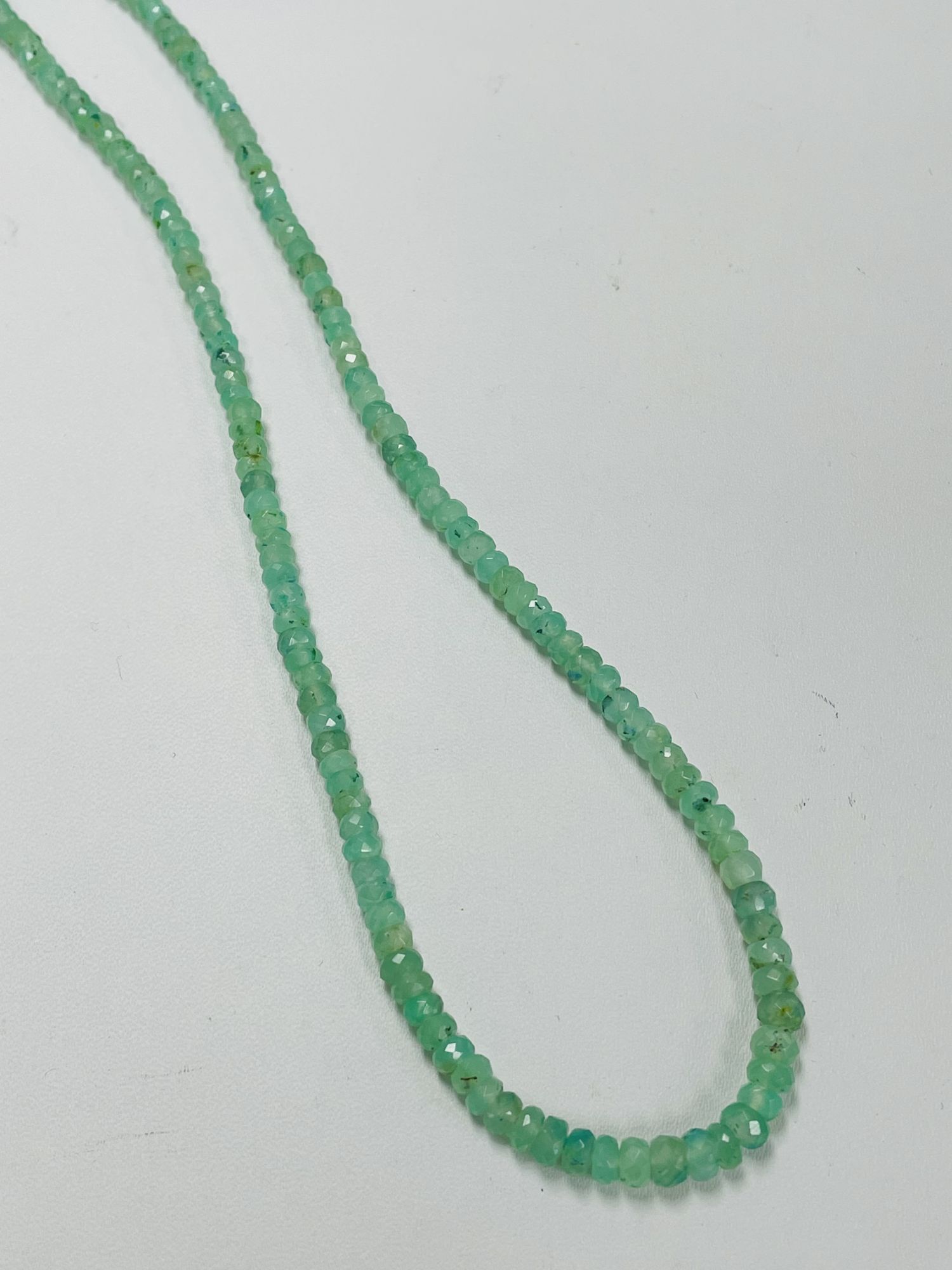 Chrysoprase Rondelle Faceted