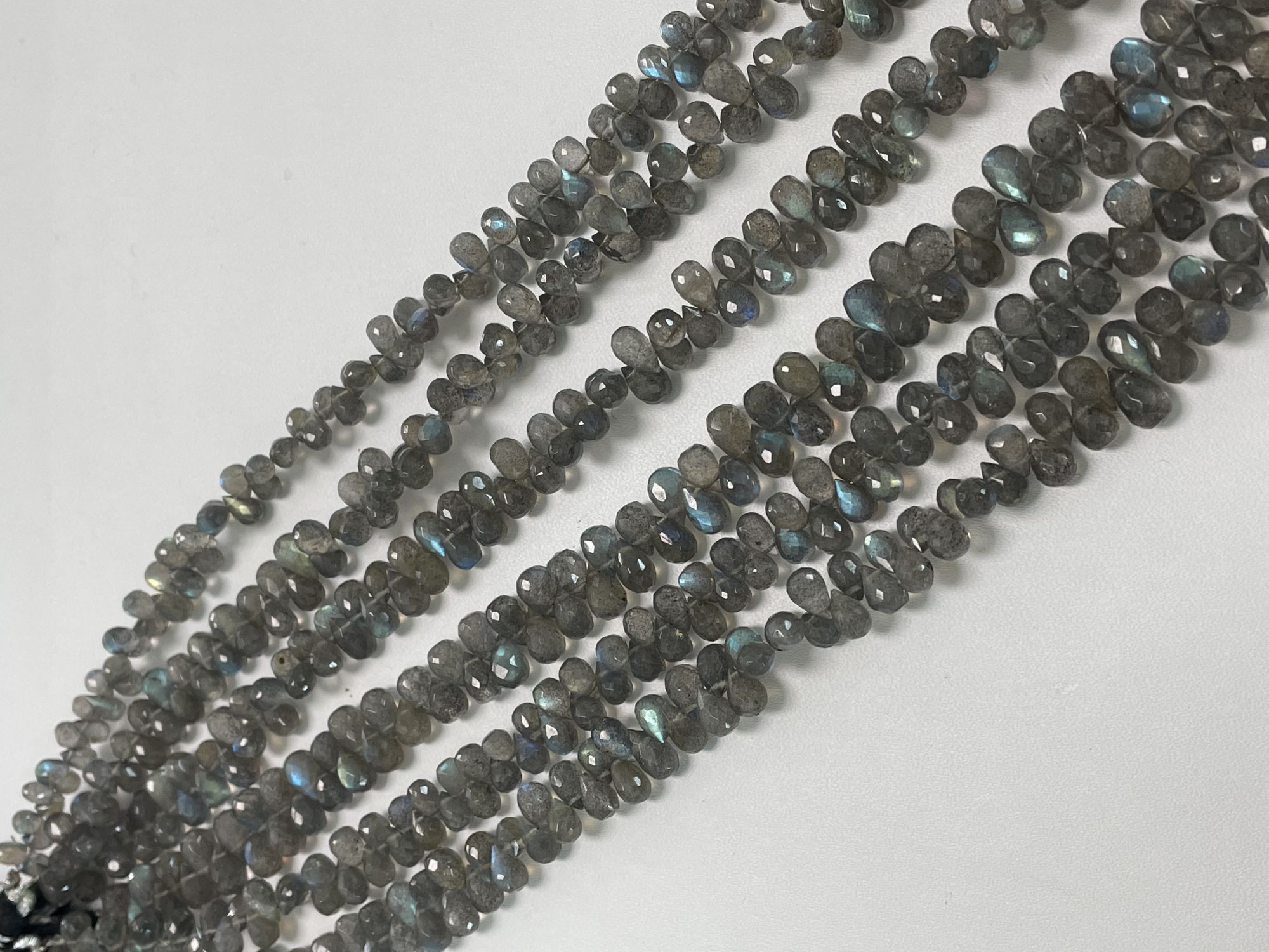 Labradorite Drop Faceted