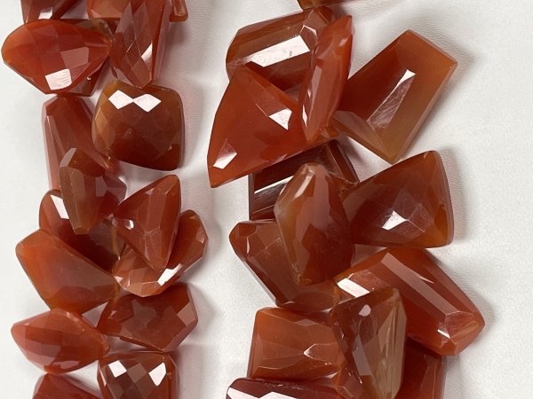 Brown Chalcedony Funky Cut Faceted