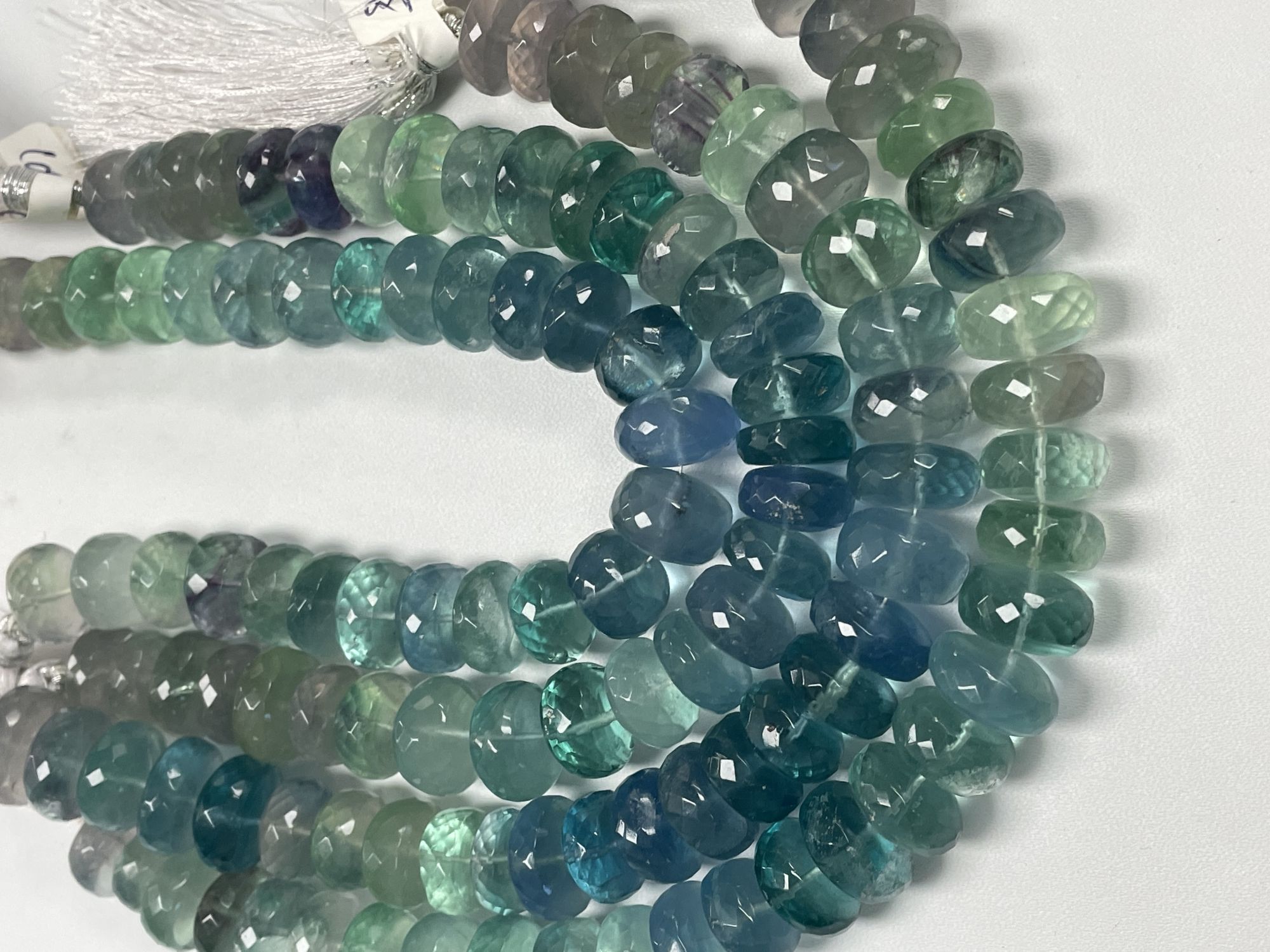 Fluorite Rondelle Faceted