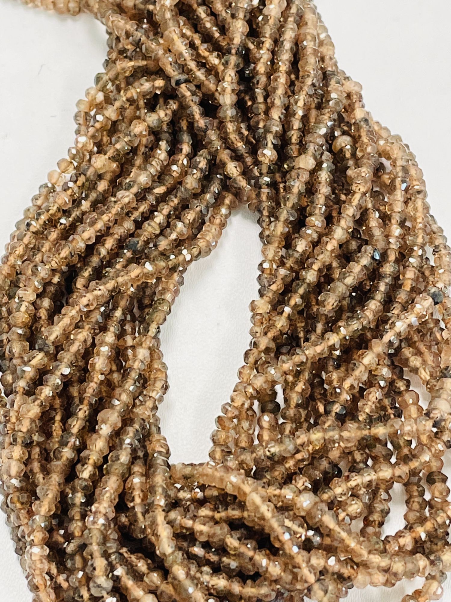 Andalusite Rondelle Faceted