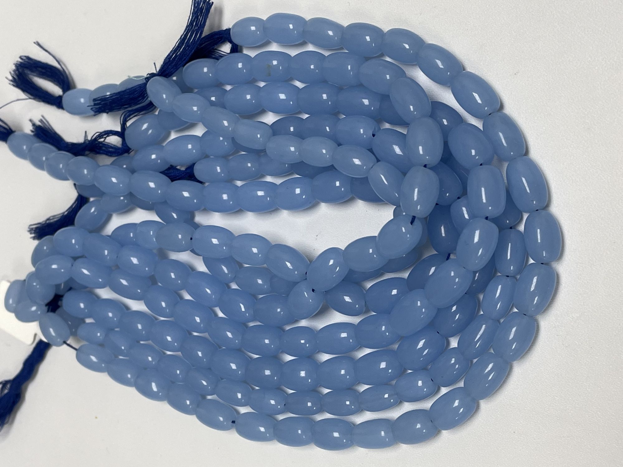 Blue Chalcedony Oval Smooth