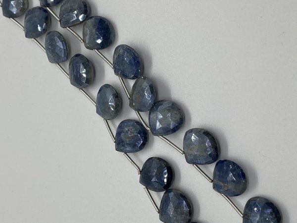 Coated Kyanite Hearts Faceted