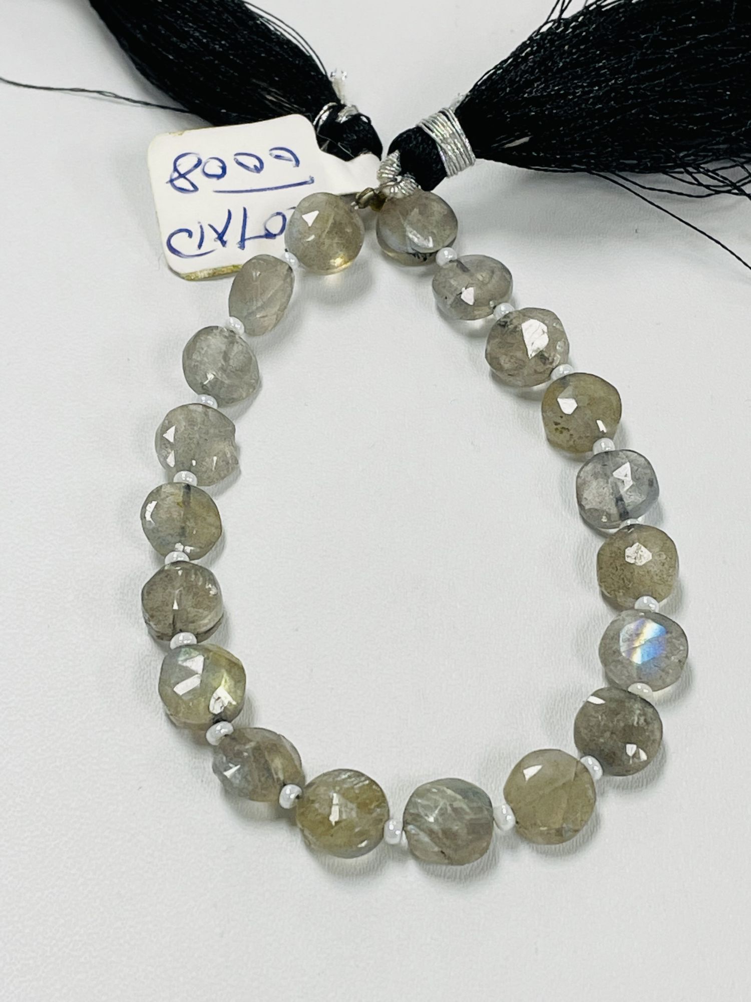 Labradorite Coin Faceted