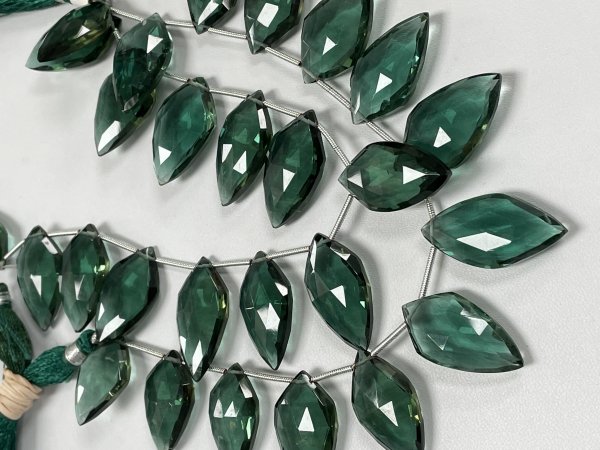 Green Hydro Quartz Arrowhead Faceted