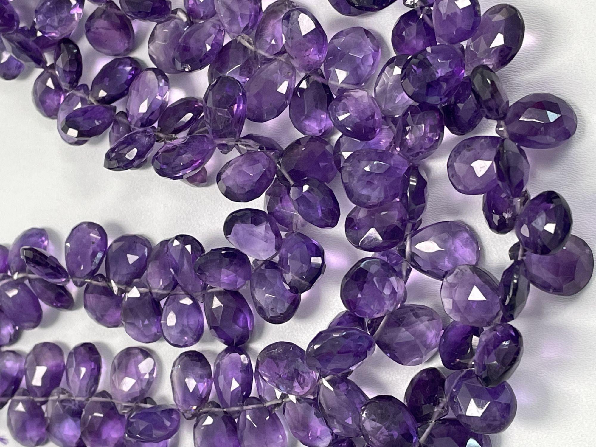 Purple Amethyst Pear Faceted