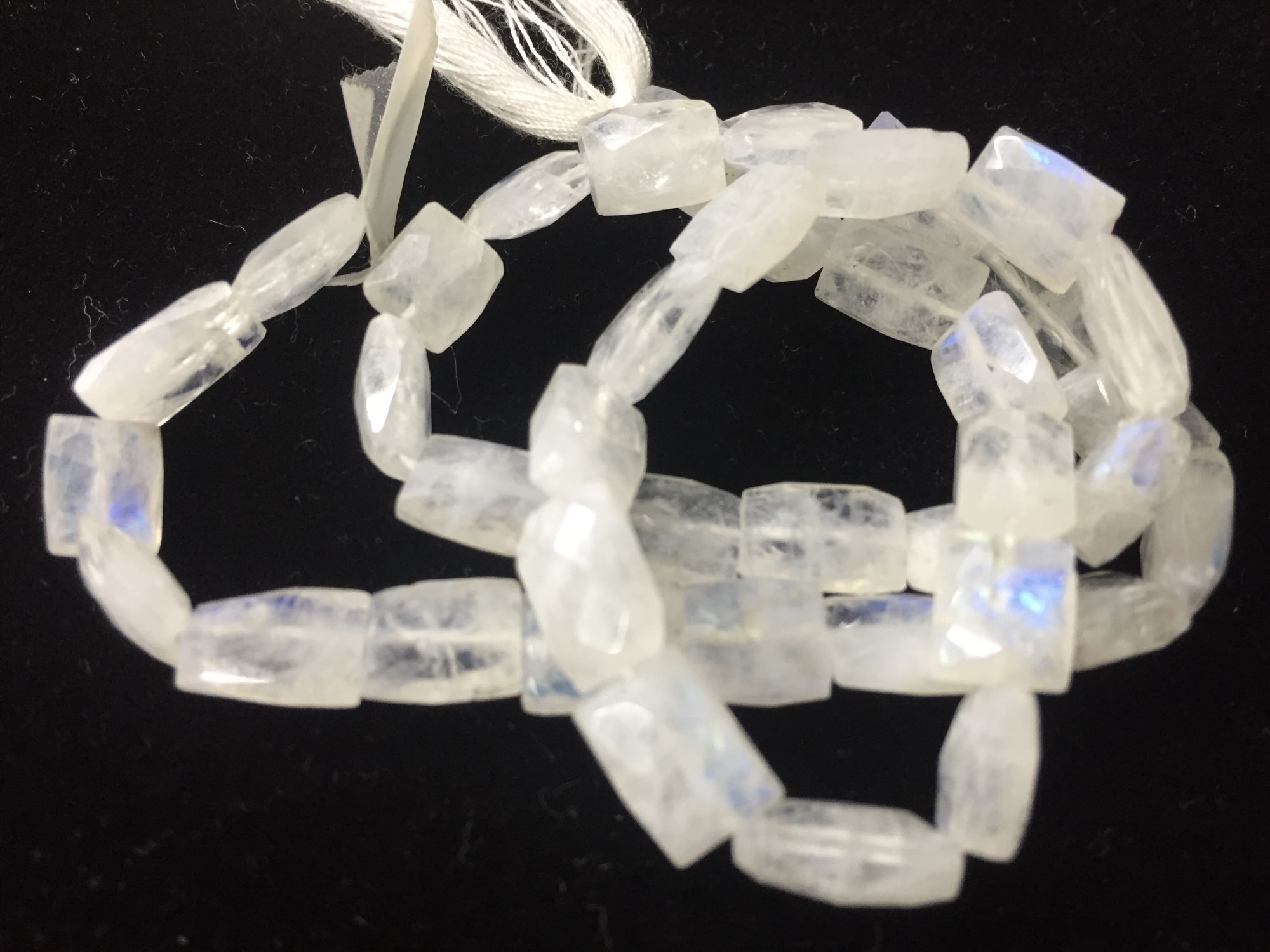 Rainbow Moonstone Chiclets Faceted