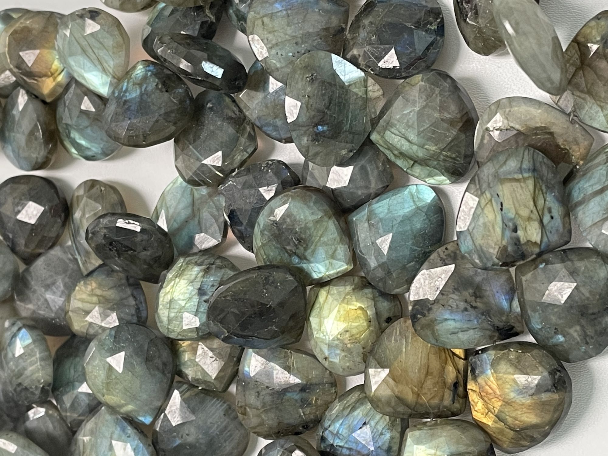Labradorite Heart Faceted