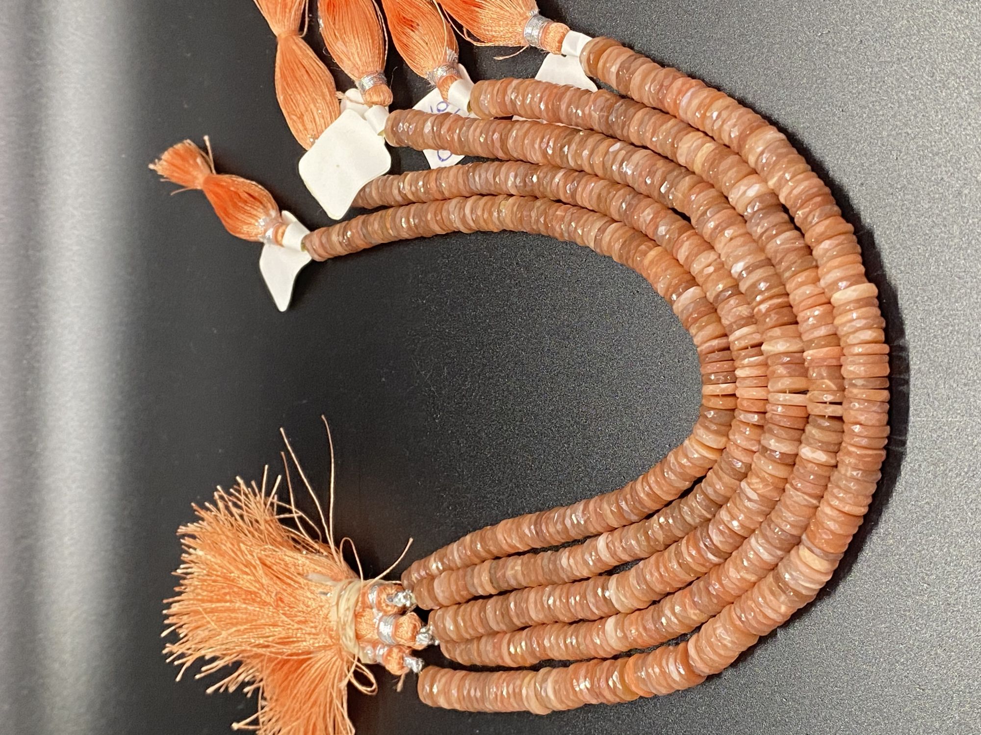 Peach MoonstoneTires Faceted