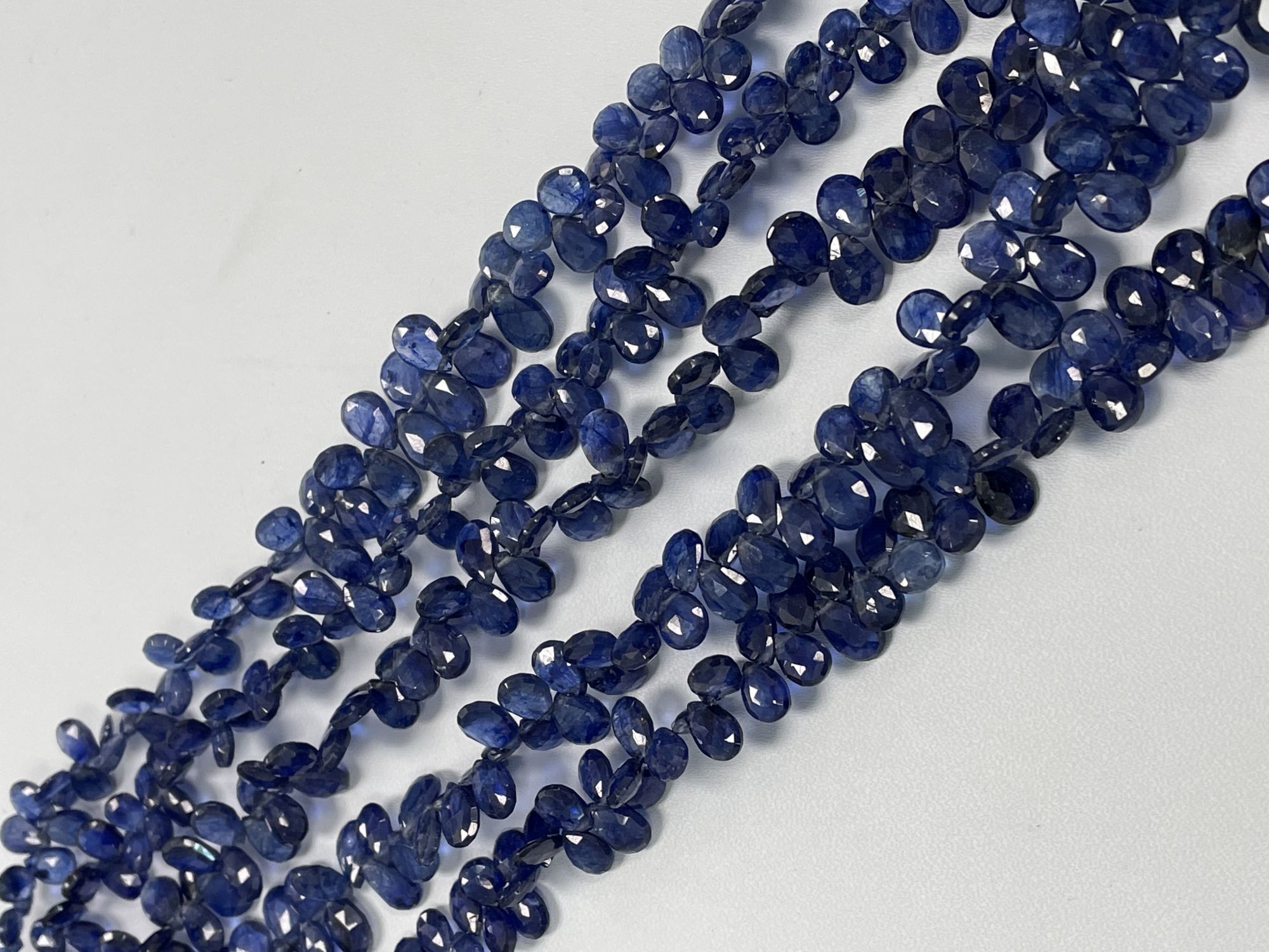 Blue Sapphire Pear Faceted