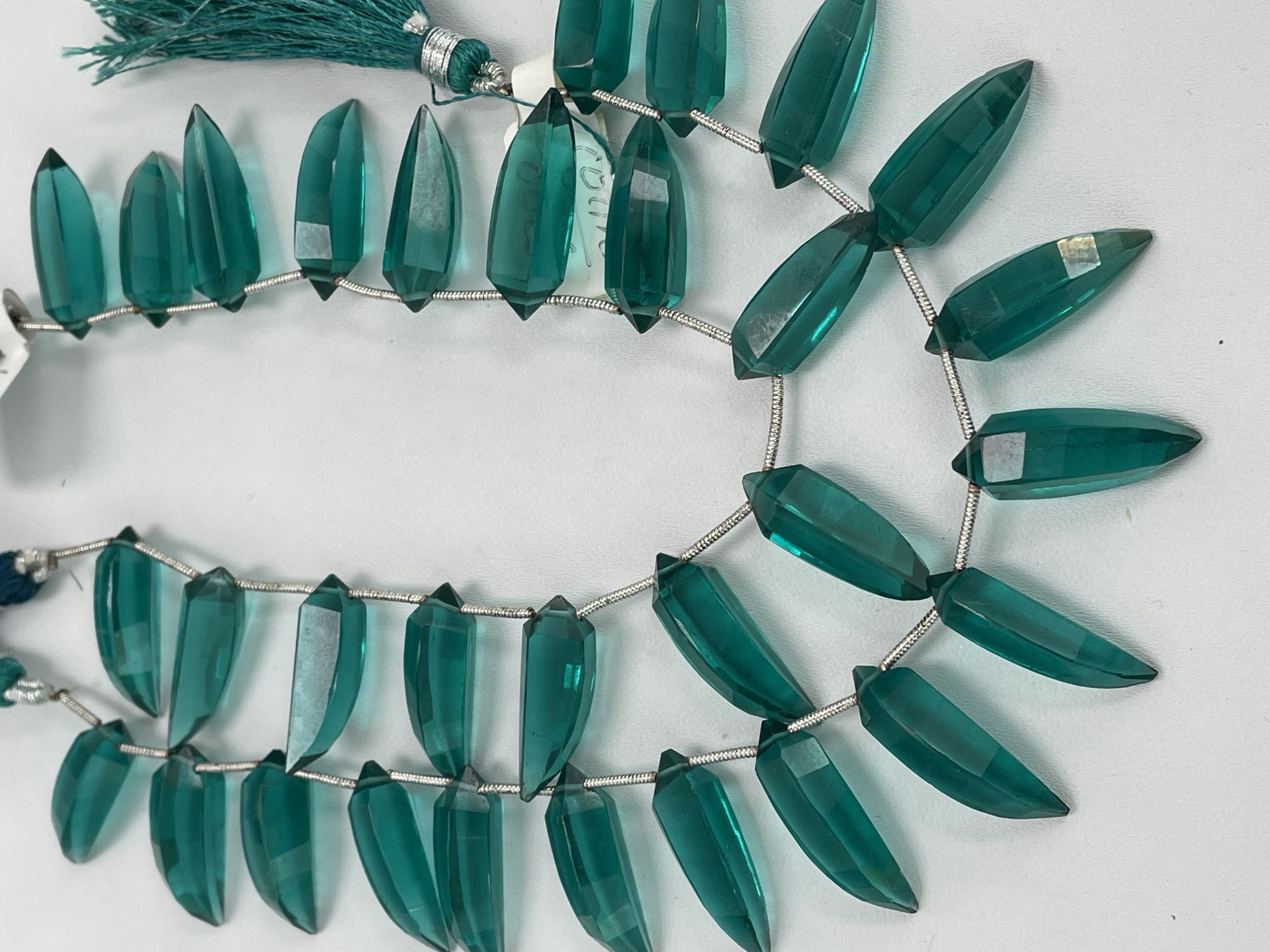 Neon Hydro Quartz Okra Faceted