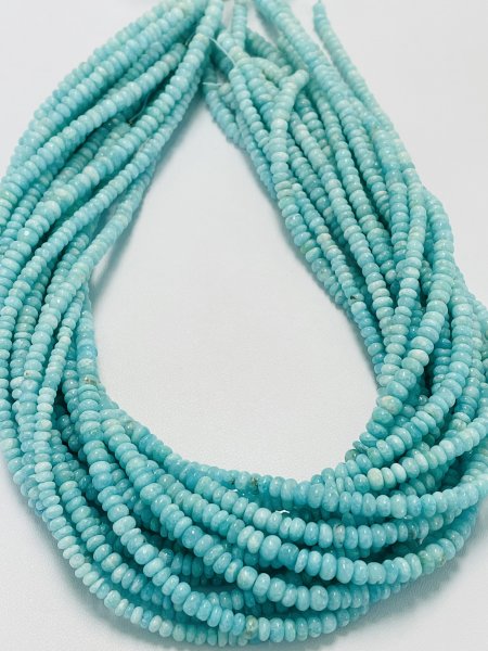 Amazonite Rondelle Smooth