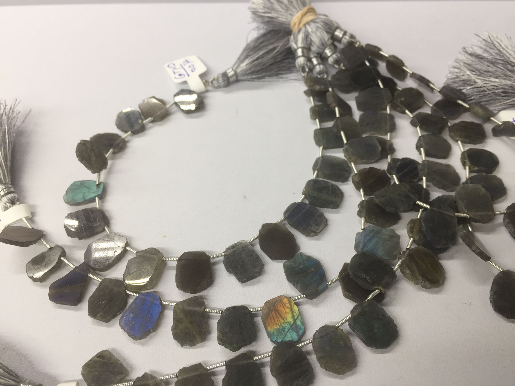 Labradorite Slices Faceted
