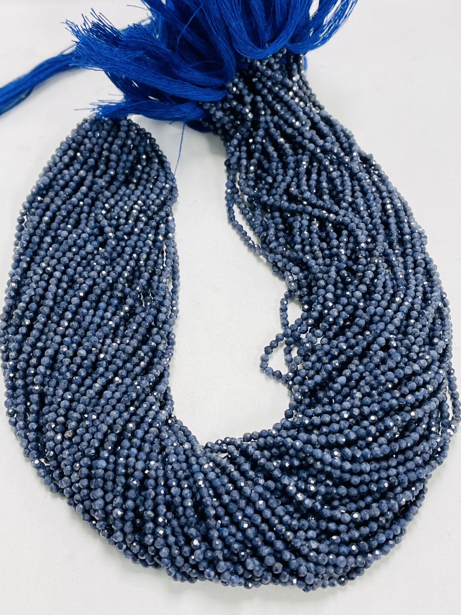 Blue Sapphire Rondelles Faceted