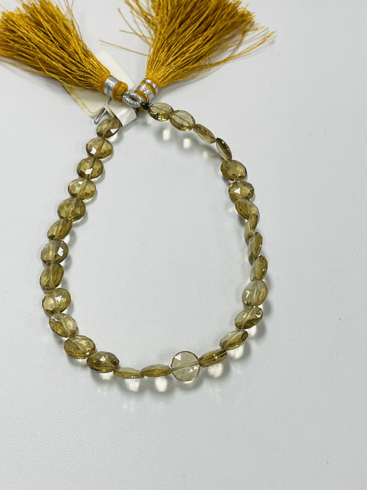 Champagne Quartz Coin Faceted