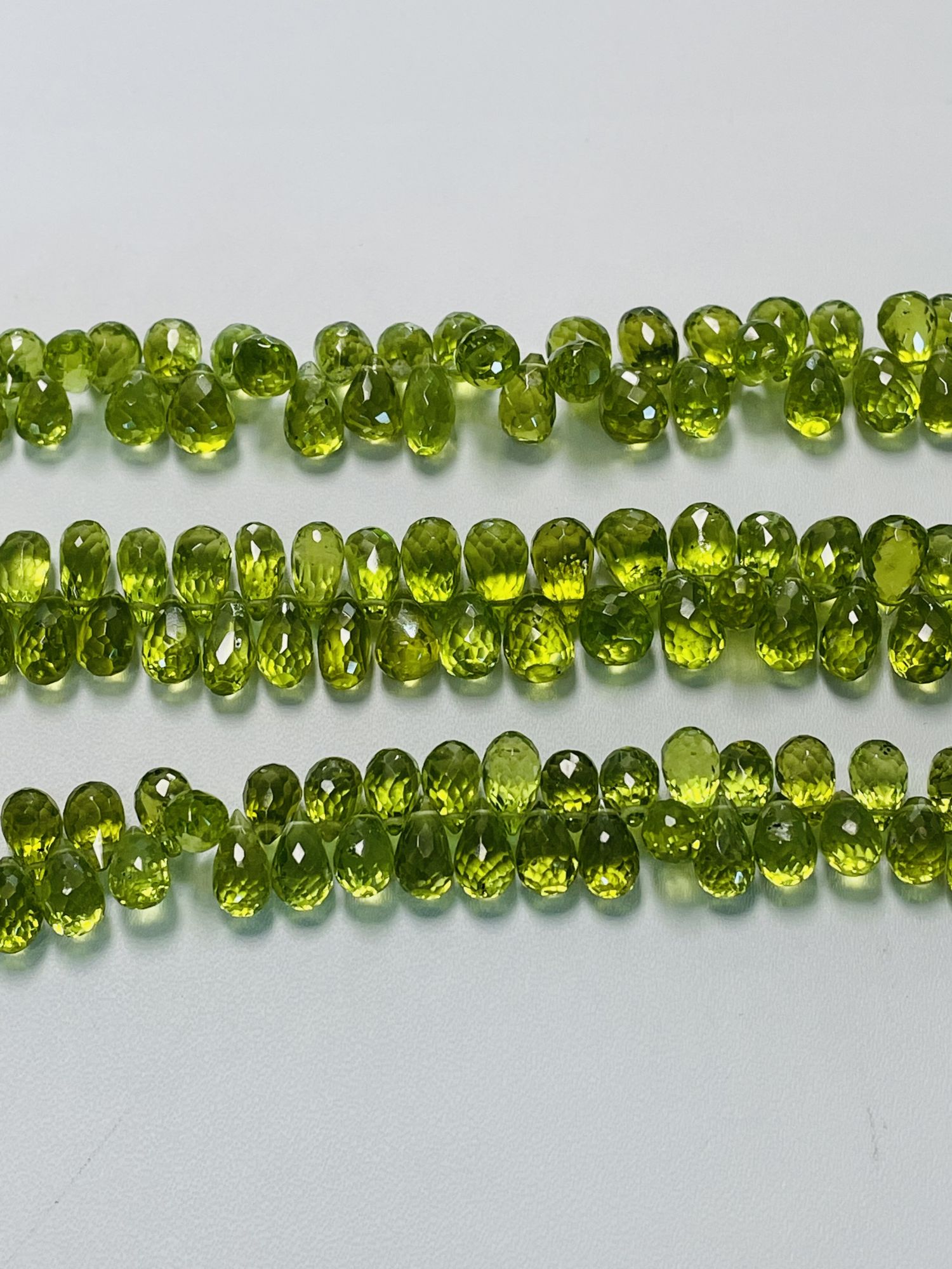 Peridot Drop Faceted