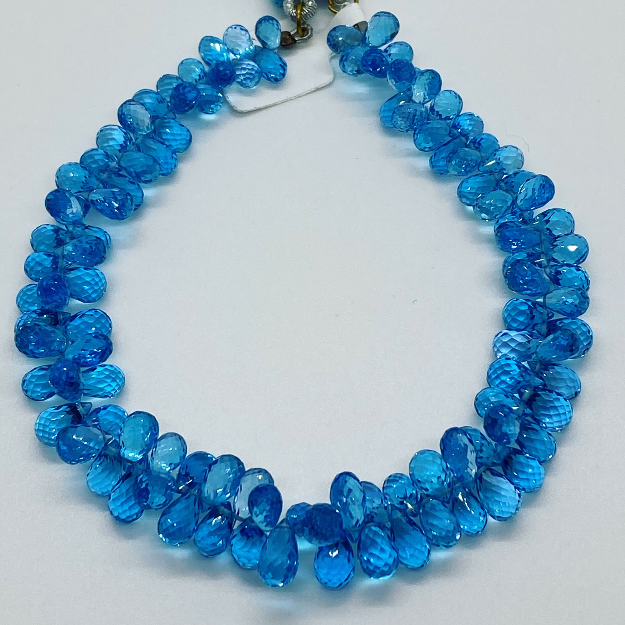 Swiss Blue Topaz Drops Faceted