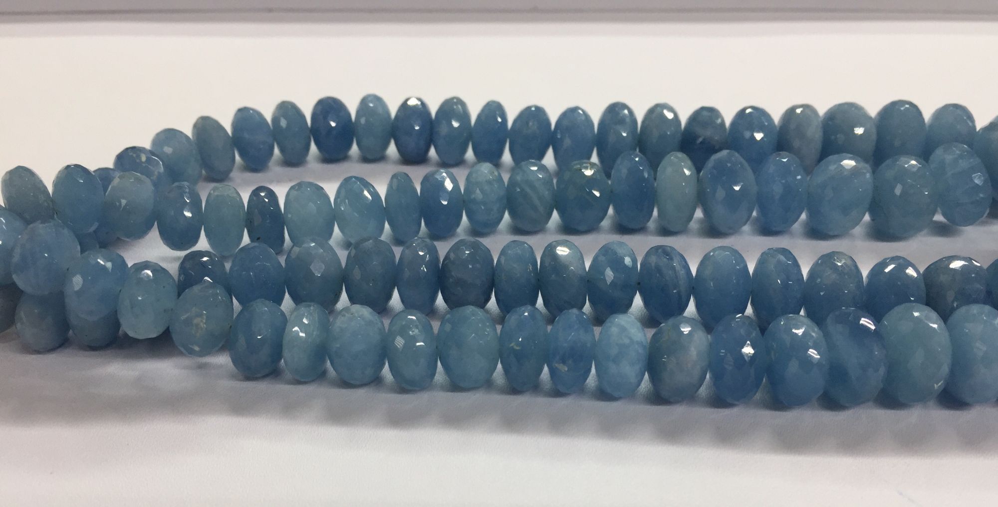 Aquamarine Rondelle Faceted