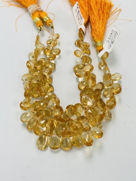 Citrine Pear Faceted