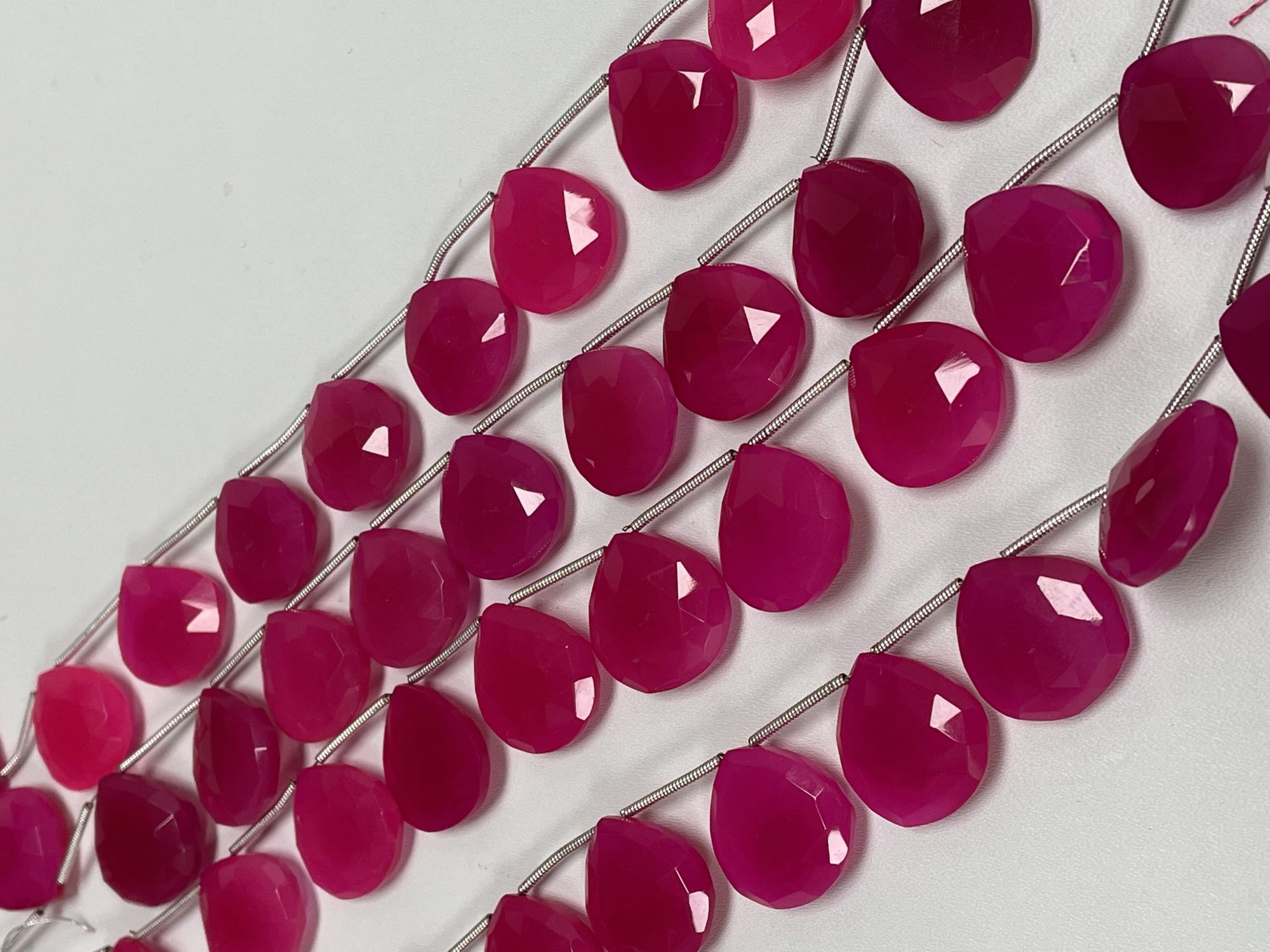 Pink Chalcedony Heart Faceted