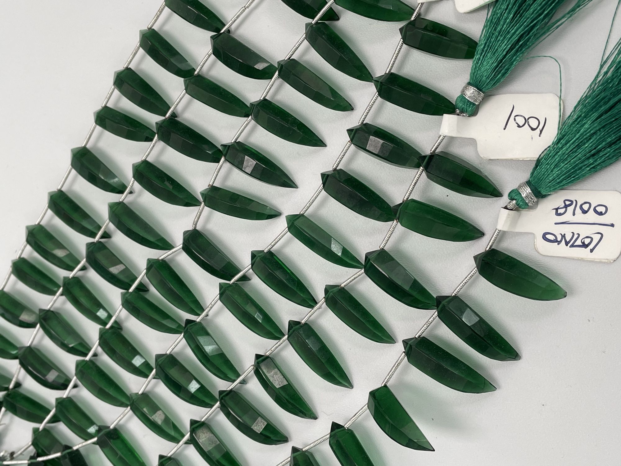 Forest Green Hydro Quartz Okra Faceted