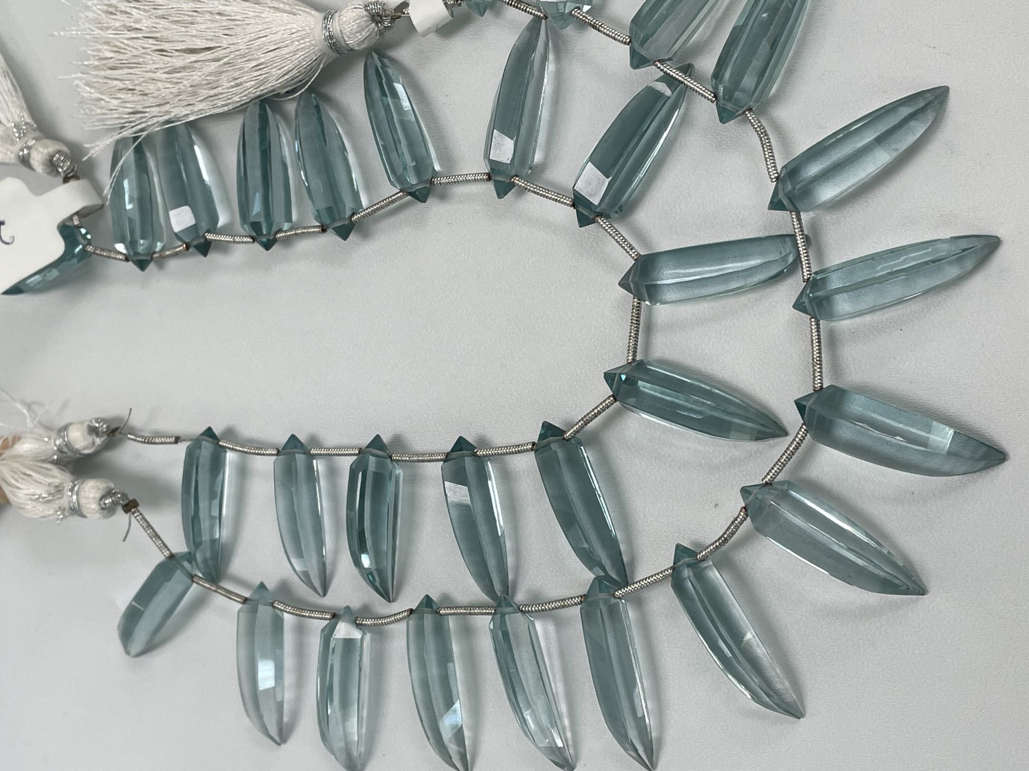 Aqua Hydro Quartz Okra Faceted