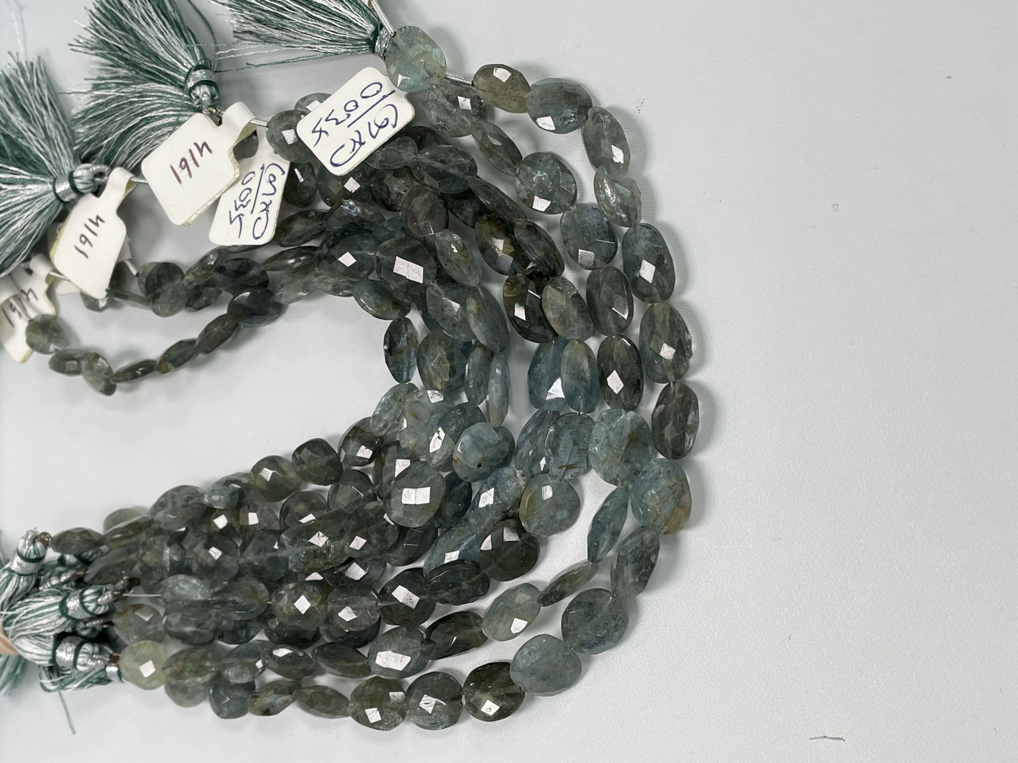 Moss Aquamairne Nugget Faceted