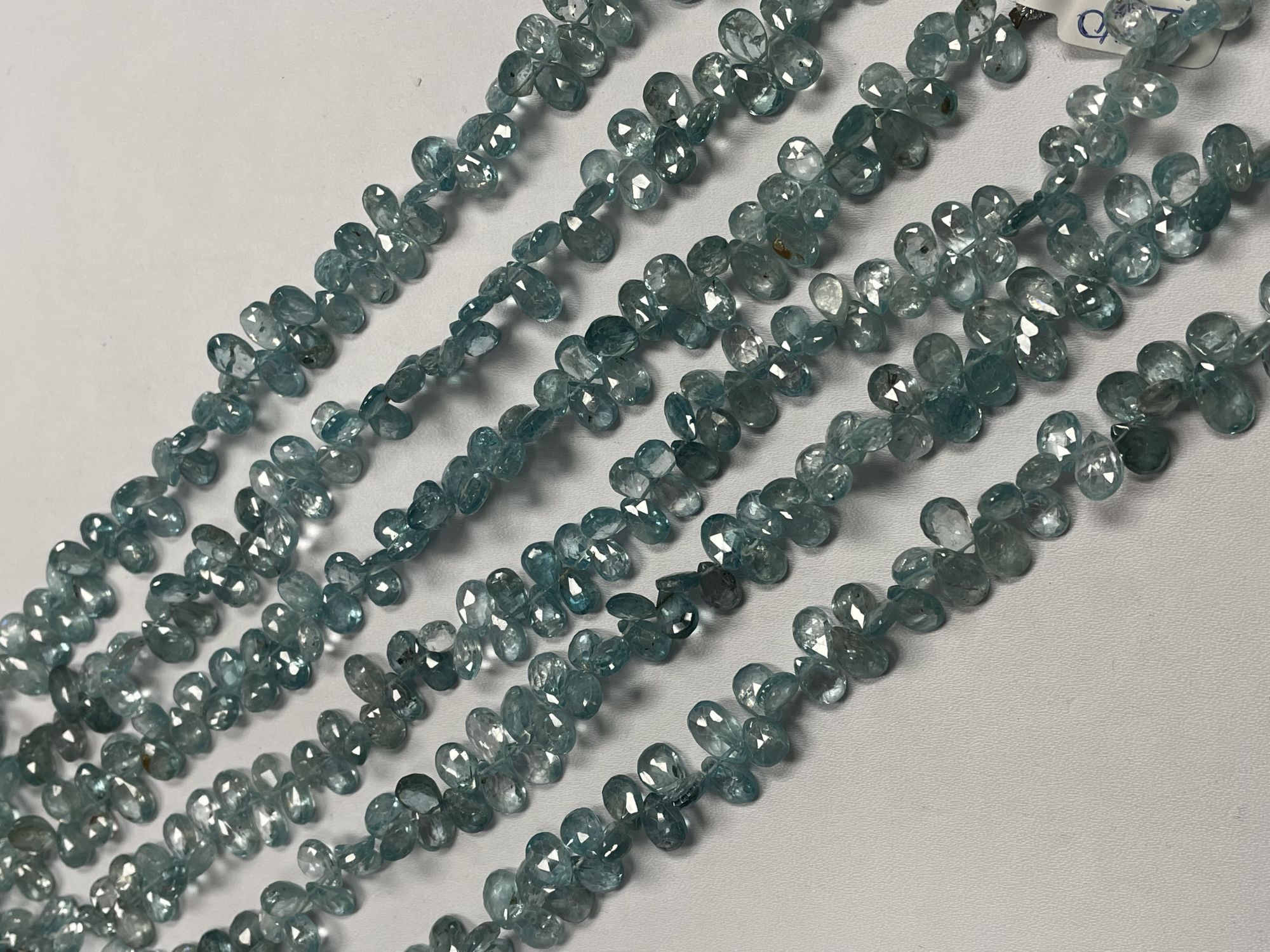 Blue Zircon Pear Faceted