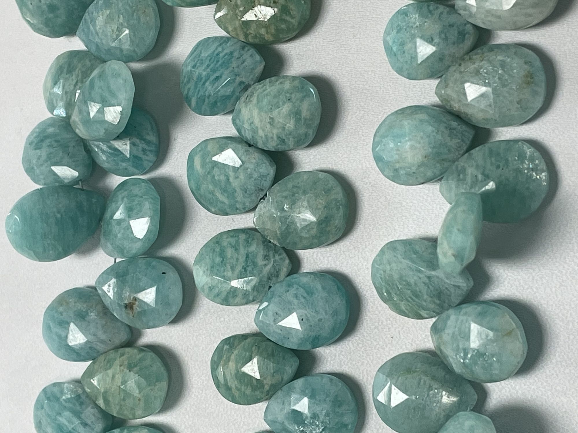 Amazonite Pear Faceted